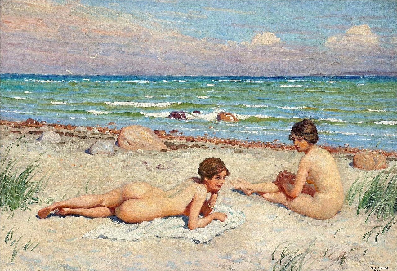 1280px-Paul_Fischer_-_Two_girls_at_the_beach,_Hornbaek,_1917 2.jpg