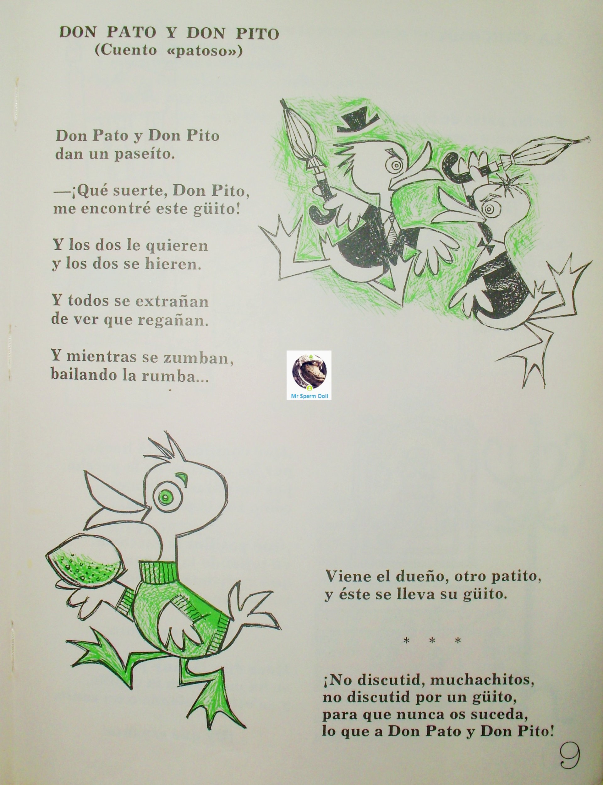 3 Gloria Fuertes Libro Don Pato y Don Pito Mr Sperm Doll.JPG