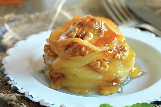 Milhojas de manzana con nueces..jpg