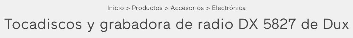 Screenshot 2025-06-06 at 20-05-43 Tocadiscos y grabadora de radio DX 5827 de Dux en venta en P...png