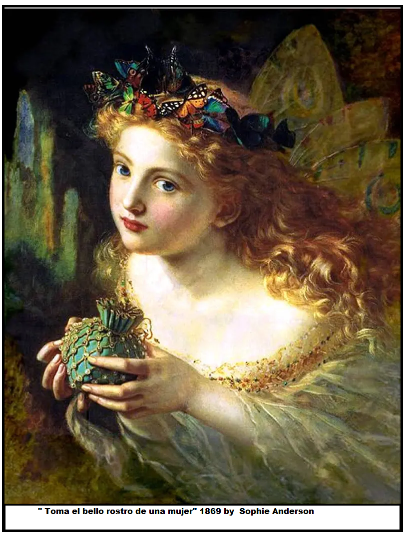 Sophie Anderson Toma el bello rostro de la mujer.png